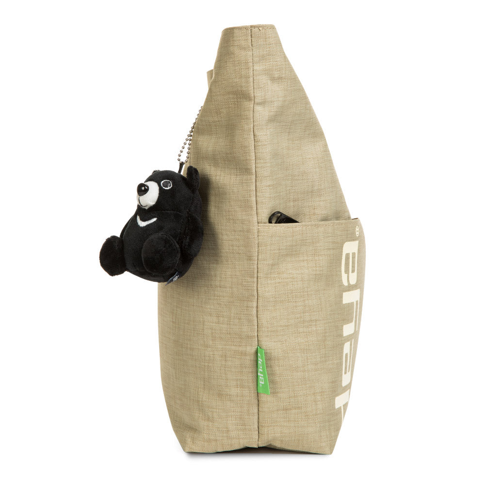Light Spot Bear Recyled Two-Purpose Tote Bag-gray