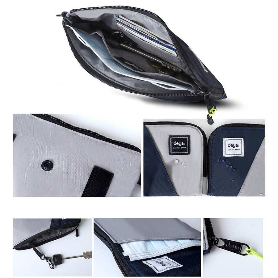 deya Multi-way Storage control antibacterial universal sharing bag - silver gray blue