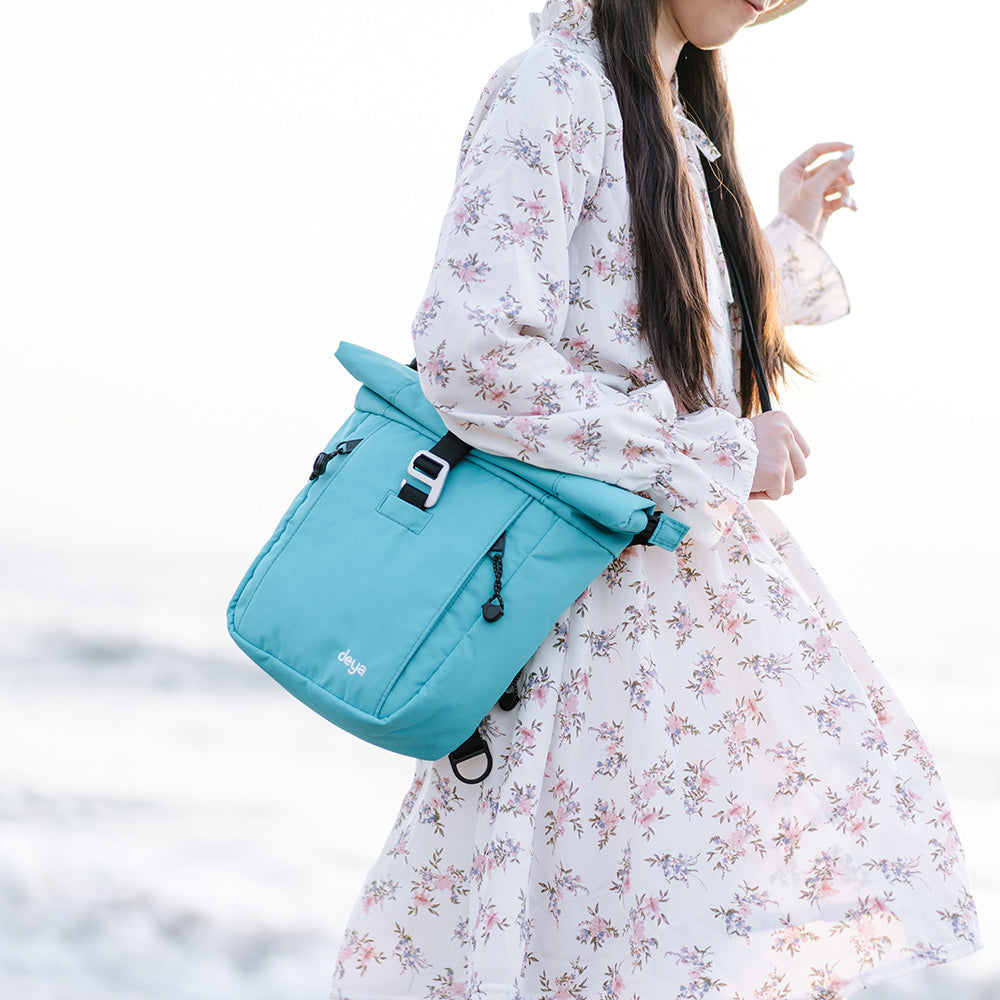 Ocean Recycled Roll Crossbody bag-blue