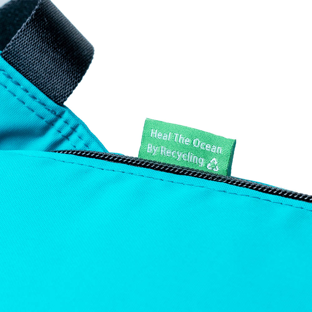 Ocean Recycled Roll Backpack-blue