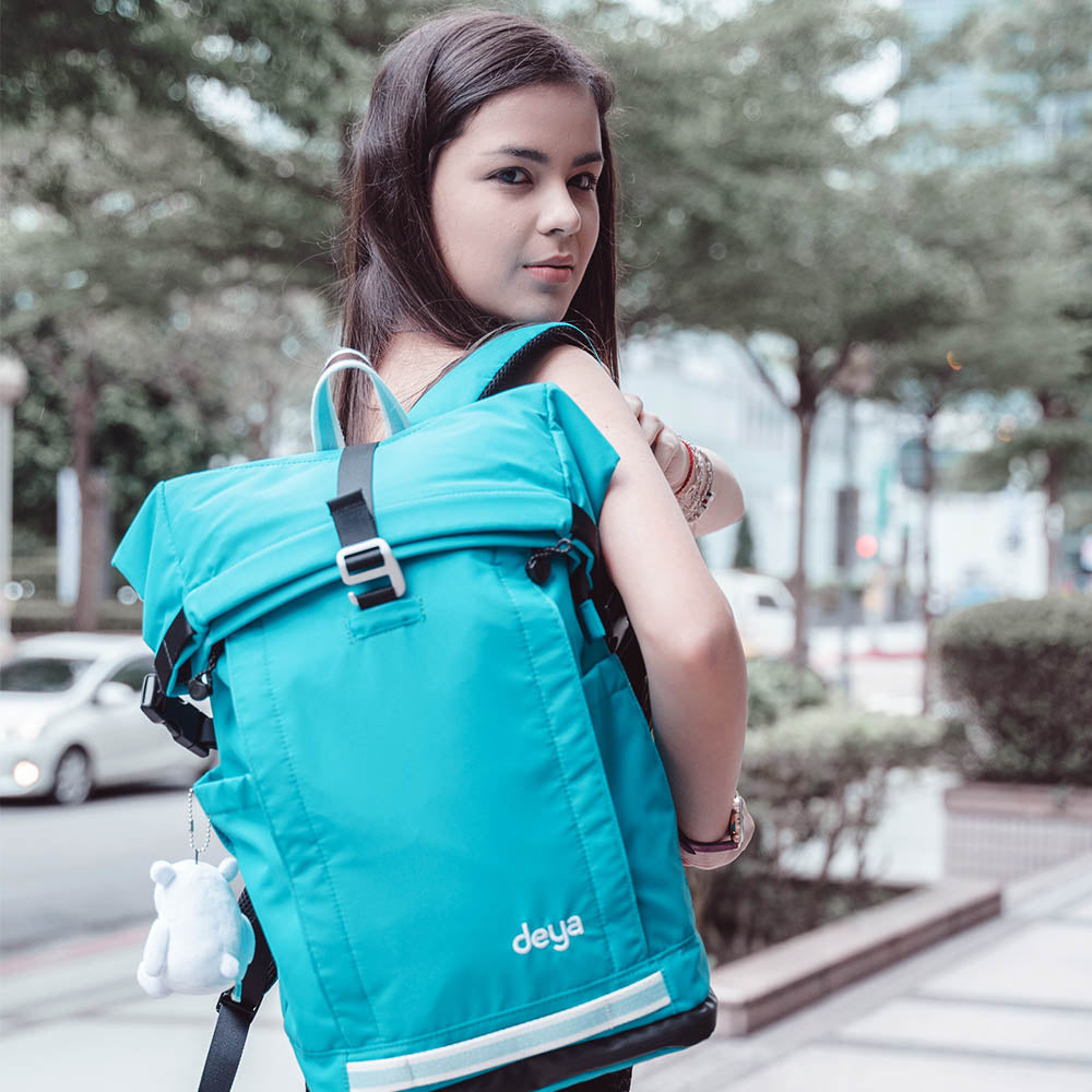 Ocean Recycled Roll  Functional Backpack-dark blue